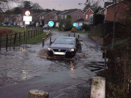 Flooding in Downswood, Maidstone