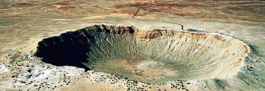 The crater in Arizona