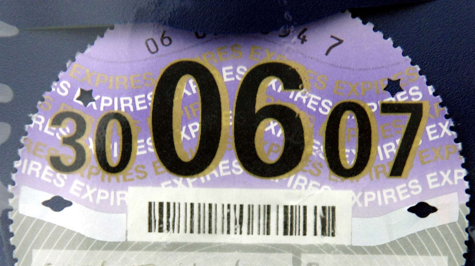 Collectors will pay close attention to the neatness of edges on tax discs