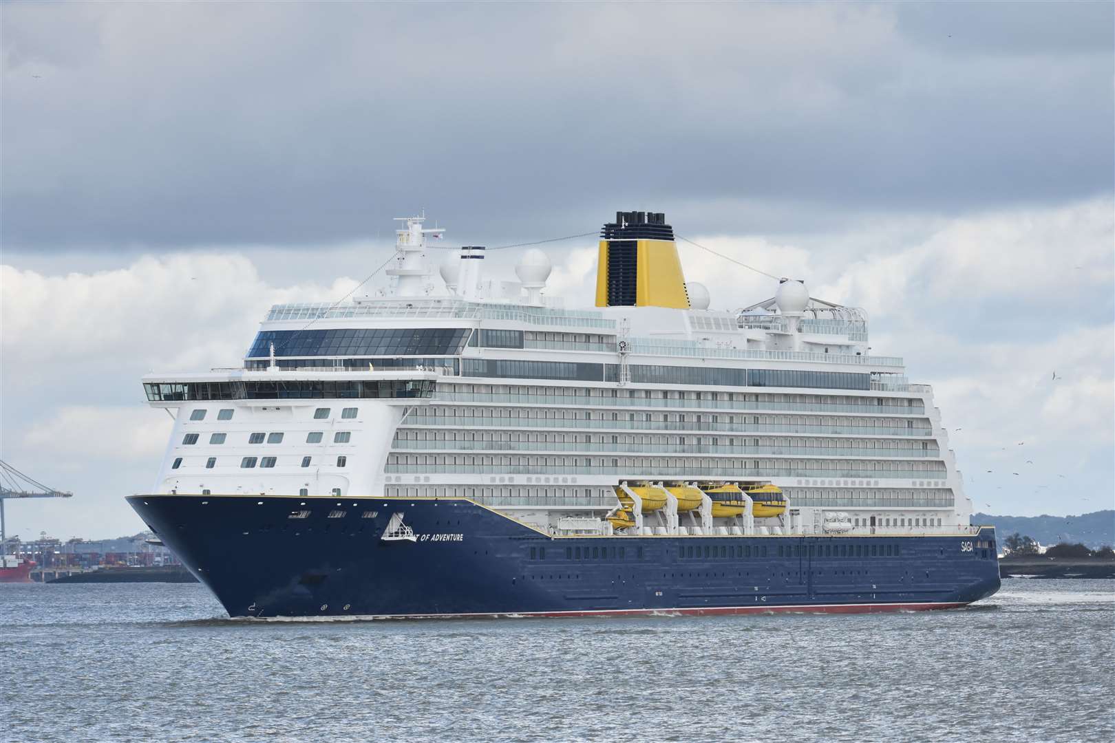 Saga's Spirit of Adventure cruise ship spotted off the Kent coast. Picture: jason.photos