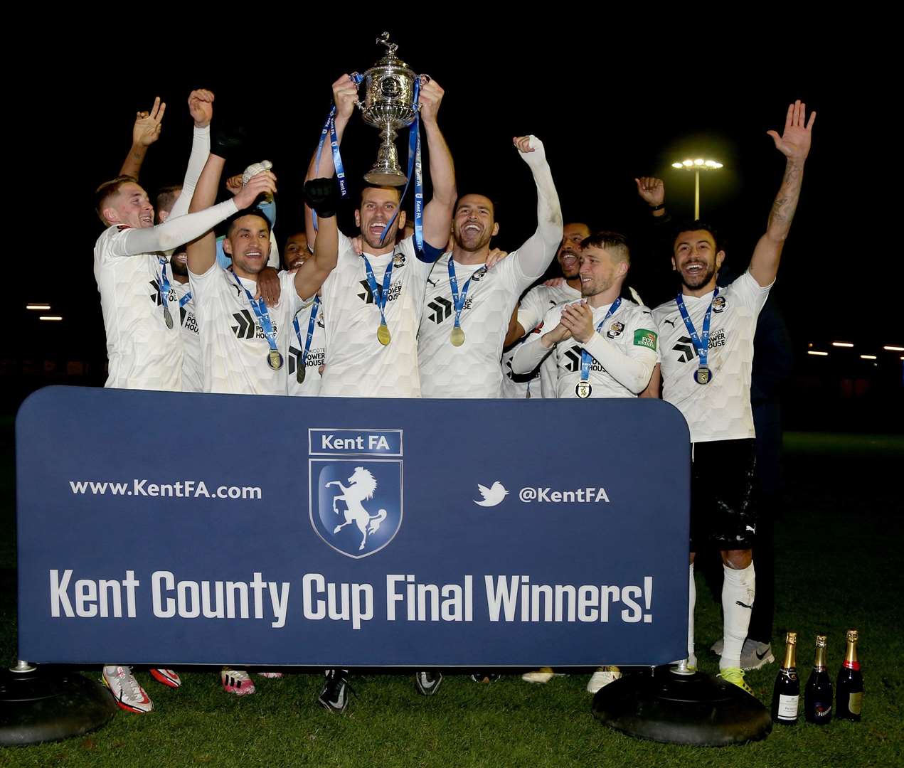 Dartford, current holders of the Kent Senior Cup, will start their defence at home to Dover. Picture: PSP Images