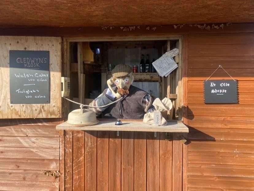 A scarecrow entry of Cledwyn’s Kiosk from I’m A Celebrity… Get Me Out Of Here! (Louise Henson/PA)