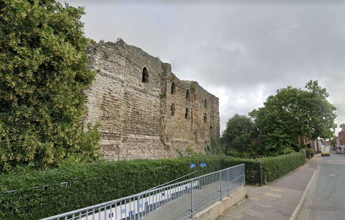 There are plans to improve historic sites, including Canterbury Castle. Picture: Google