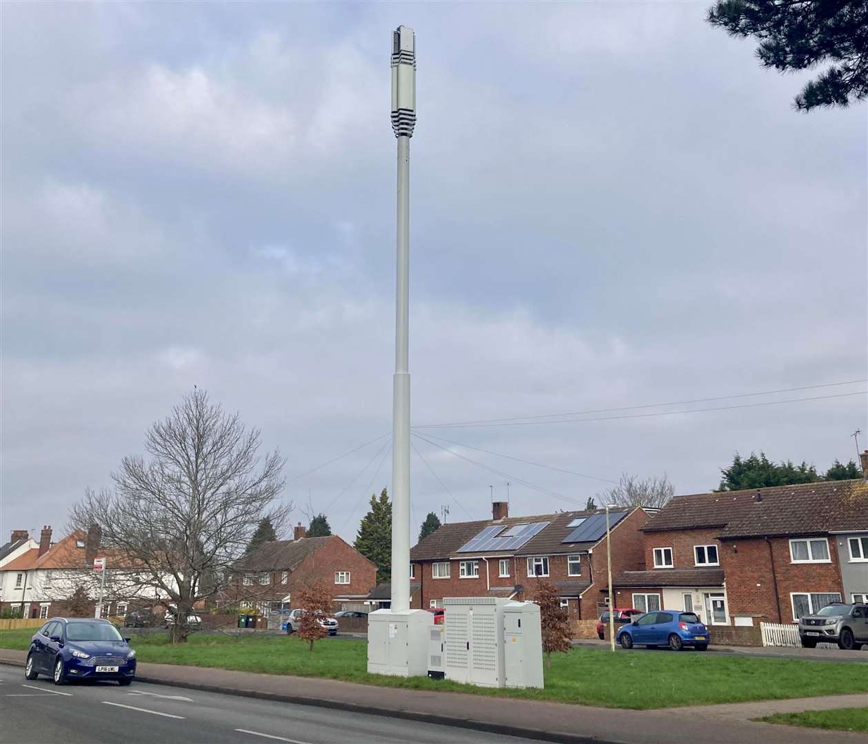 A 5G mast identical to the one proposed for Smarden has already been installed in Sutton Road, Maidstone. Picture: Richard Hemsley