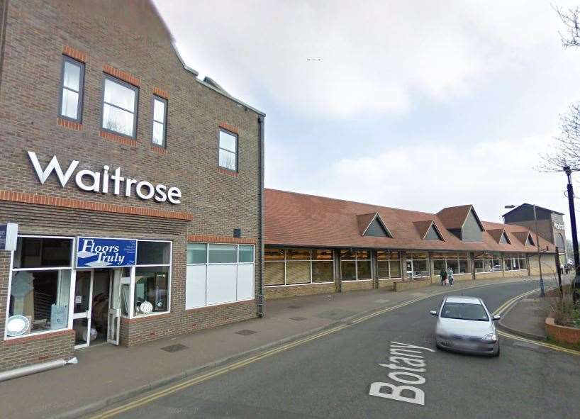 A man in his 20s found his bag of belongings destroyed after leaving it behind Waitrose in Tonbridge