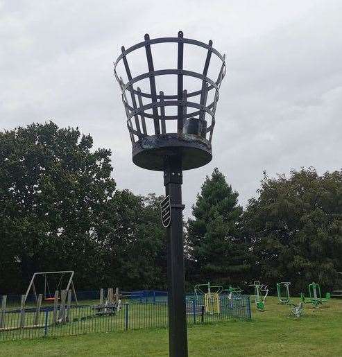 The item was spotted in a village play area on the edge of Sittingbourne. Picture: Jamie Clark
