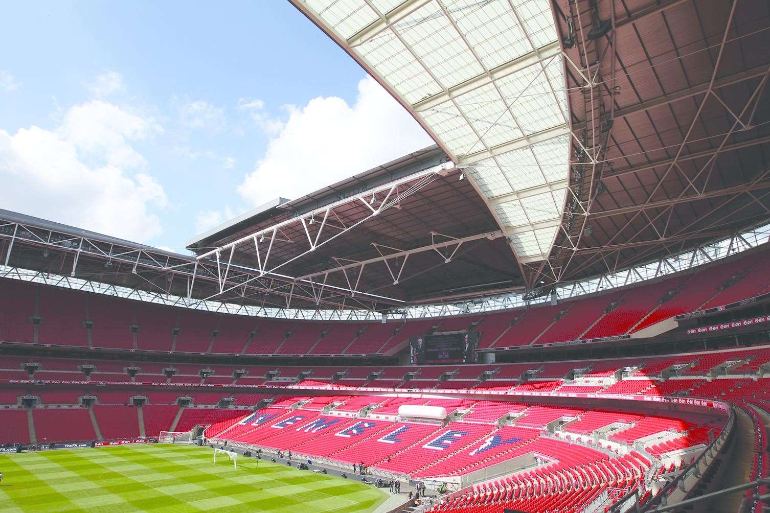 Goals scored at Wembley Stadium are included in the deal for free sausage rolls