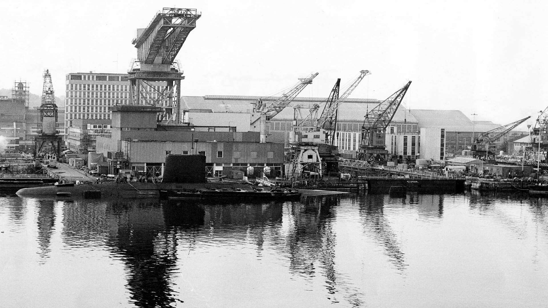 An old image of Chatham Dockyard