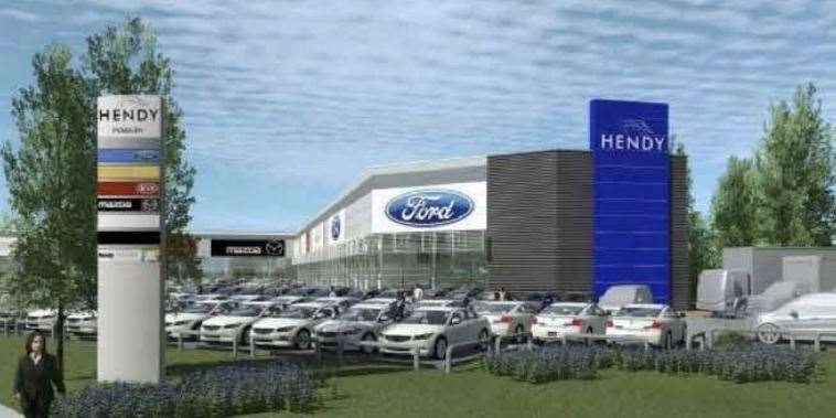 Plans for the motor village were put forward in April last year. Picture: Hendy Group