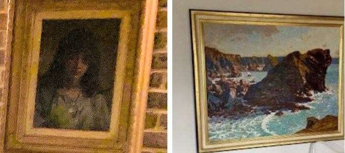 The “stolen” paintings are still to be found. Picture: Kent Police