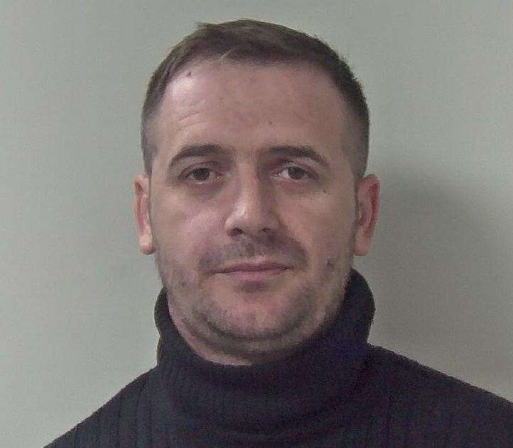 Nicolai Bogdan Lungan, a 32-year-old Romanian, was sentenced at Canterbury Crown Court for assisting unlawful immigration into the UK. Picture: Kent Police