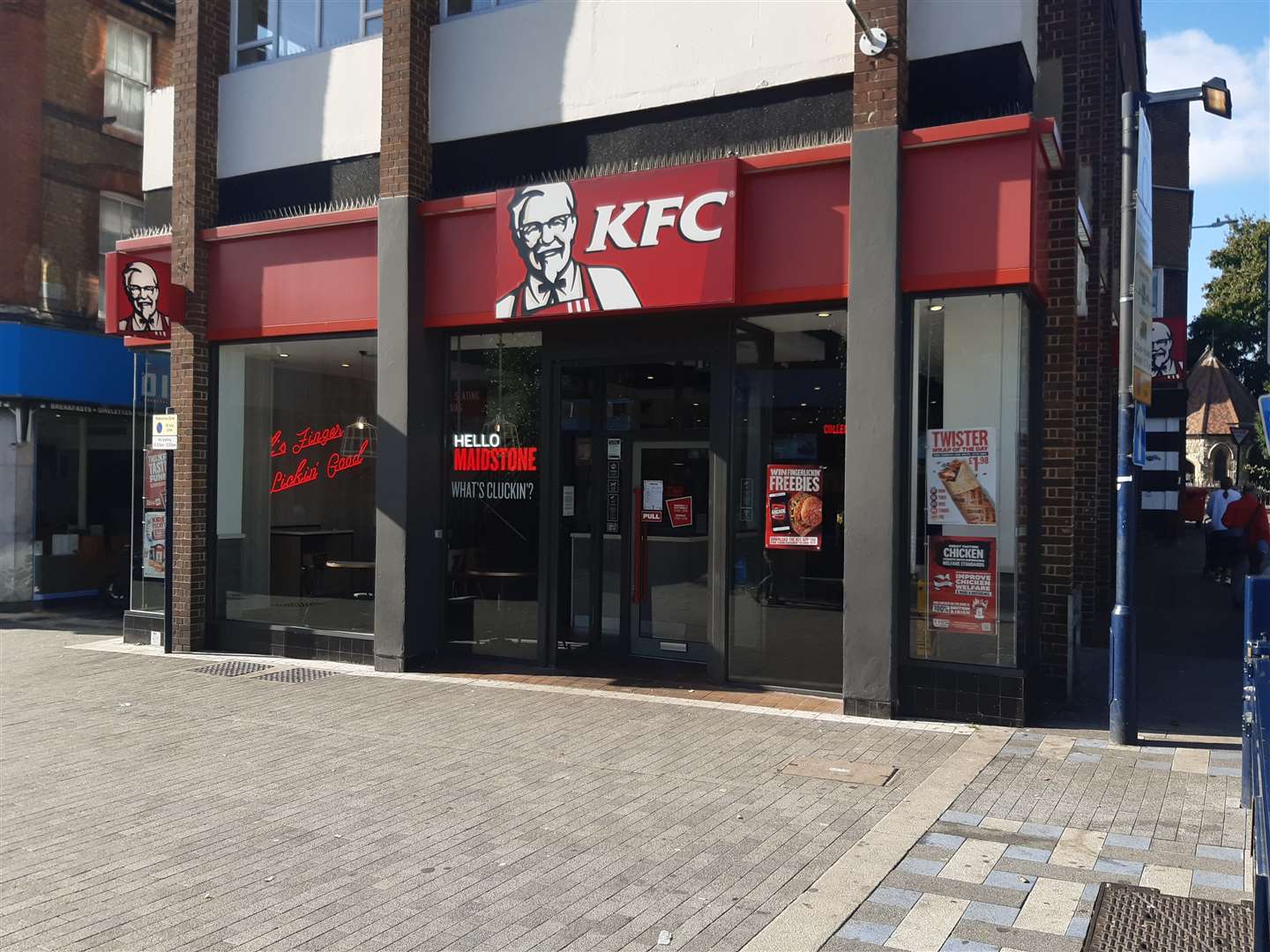 Jeffery and White caused more than £12,000 of damage to the KFC in Week Street, Maidstone