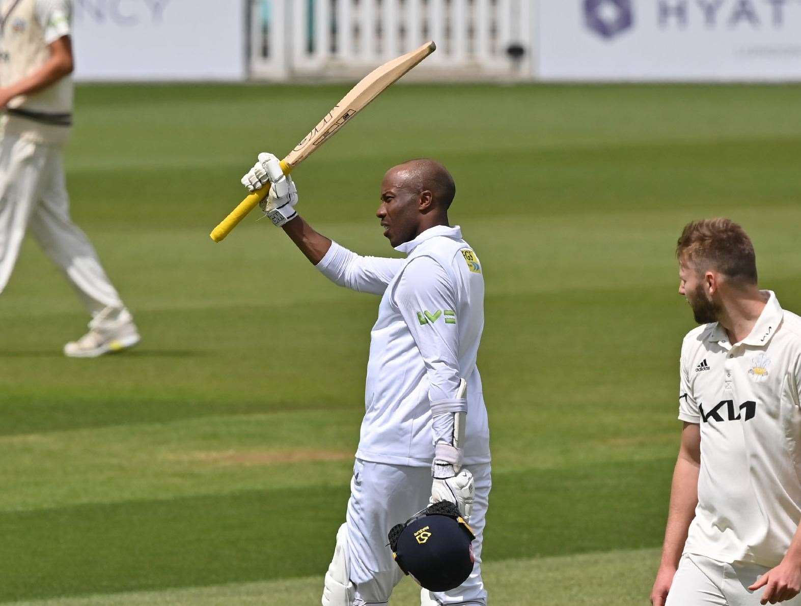 Kent's Daniel Bell-Drummond scored a first-innings century as his side battled to try and salvage a draw against Surrey. Picture: Keith Gillard