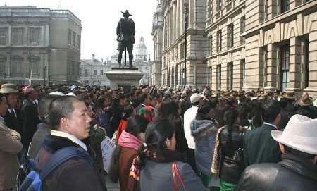 Gurkhas rally over their rights in London last year. PICTURE: PETER CARROLL