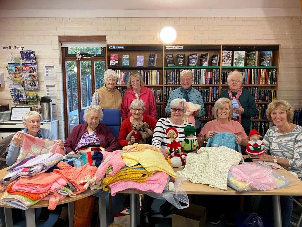 Making Miracles knitting group at Cuxton Library