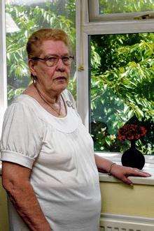 Dorothy Harris, of The Maples, Minster, has a tree outside her lounge window which blocks the light