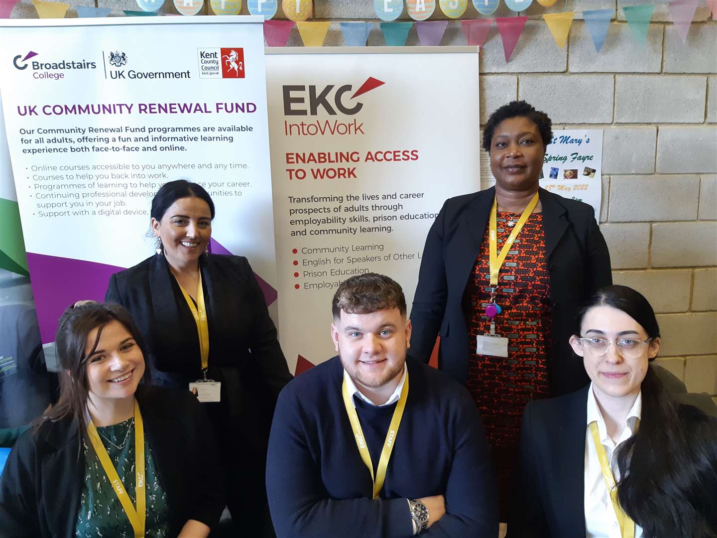 The team from East Kent College Group at the fair. Picture: Sam Lennon KMG