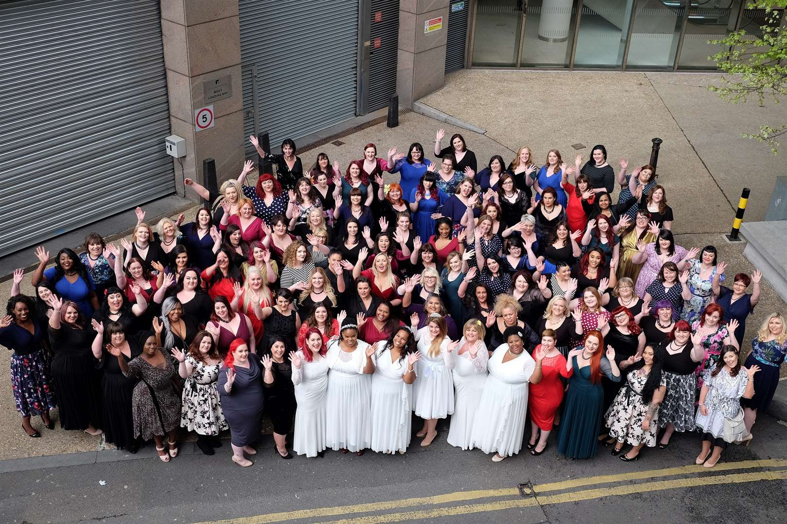 Photo shoot with 100 women in London