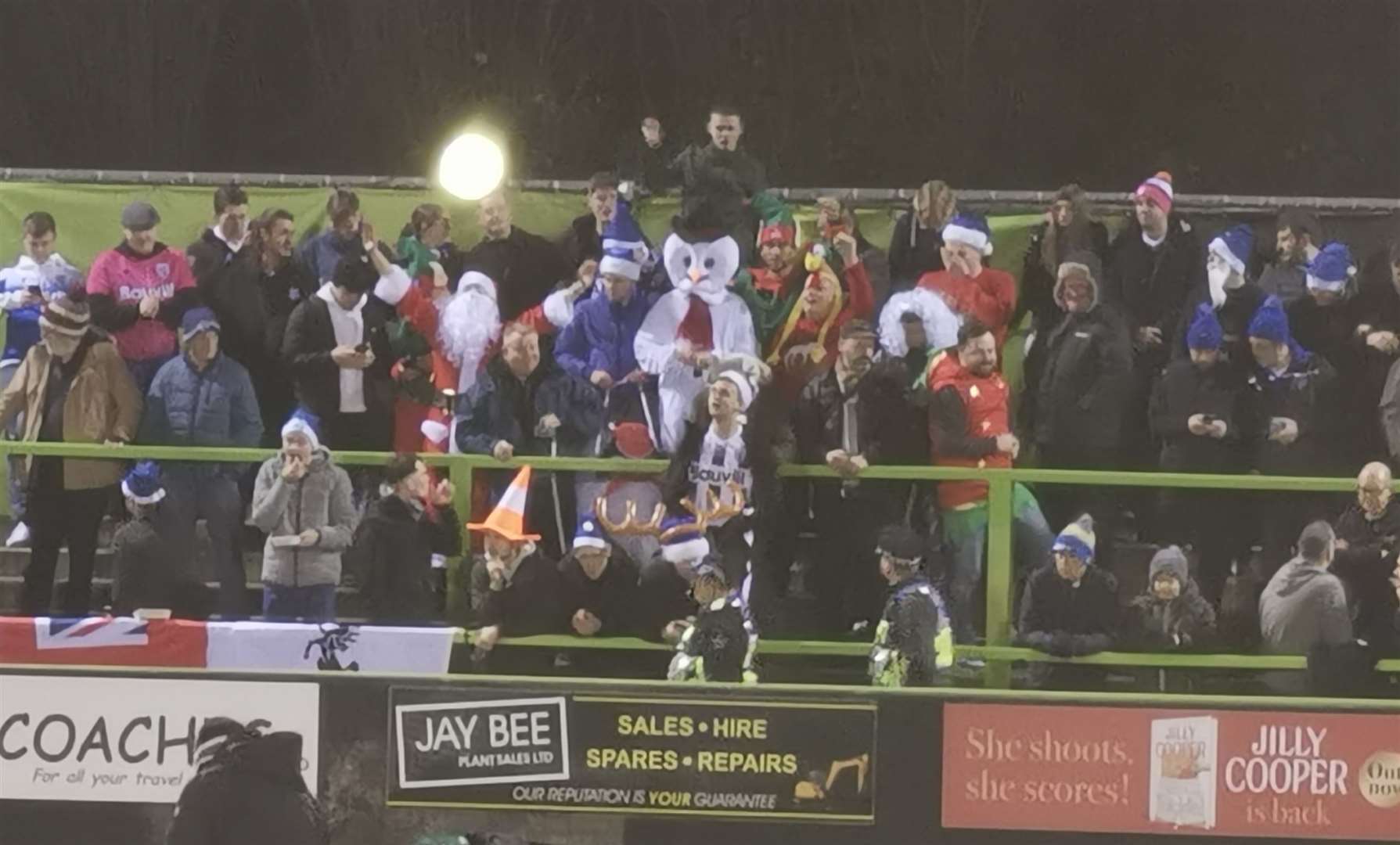 Gillingham fans were in festive spirit at Forest Green in a game just before Christmas