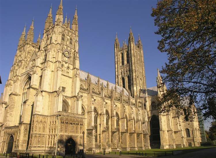 The beautiful architecture of Canterbury Cathedral makes it a popular filming spot