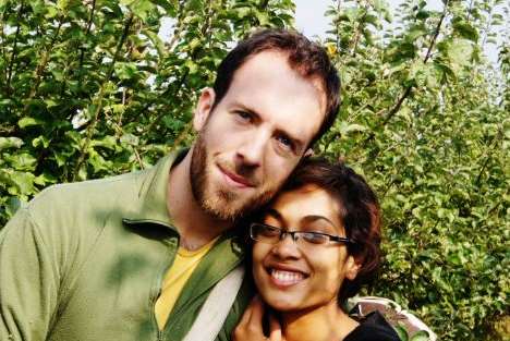 Ed Targett and his fiancee Sushmita Chatterjee