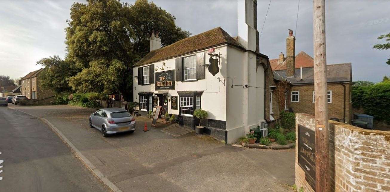 The Bell Inn at St Nicholas-At-Wade has been given a food hygiene rating of one. Picture: Google.
