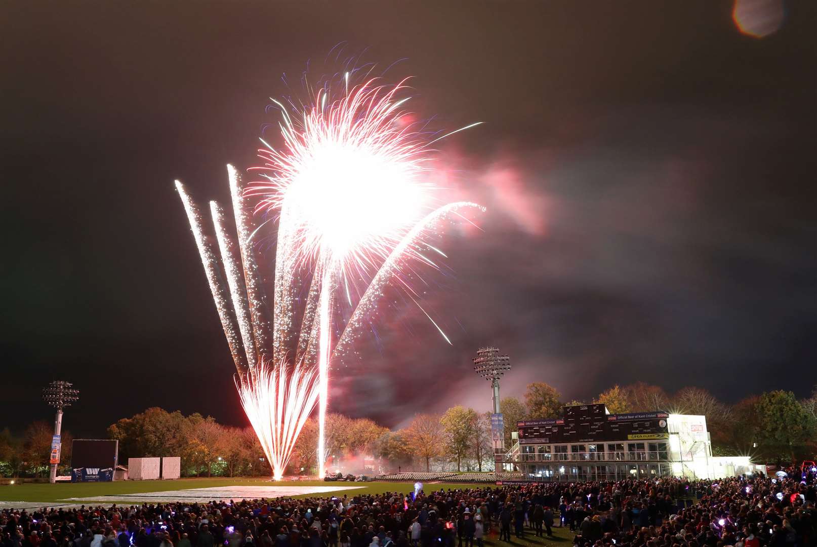Kent Cricket’s annual fireworks display will return to the Spitfire Ground this November. Picture: Andy Jones.