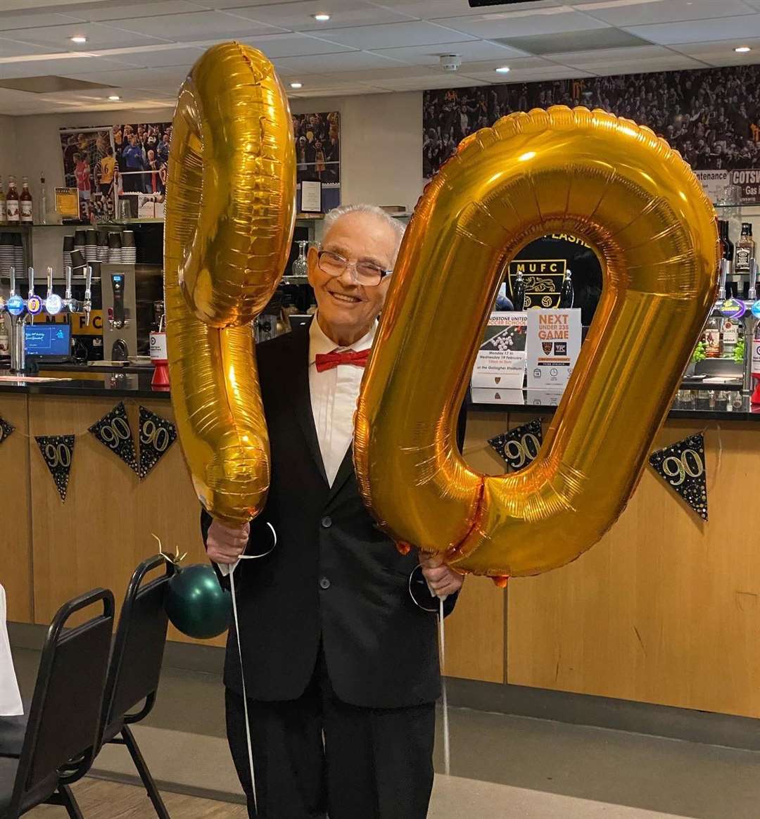 Des Liddicoat on his 90th birthday