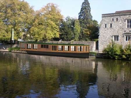 An artist's impression of how the barge will look in Maidstone town centre