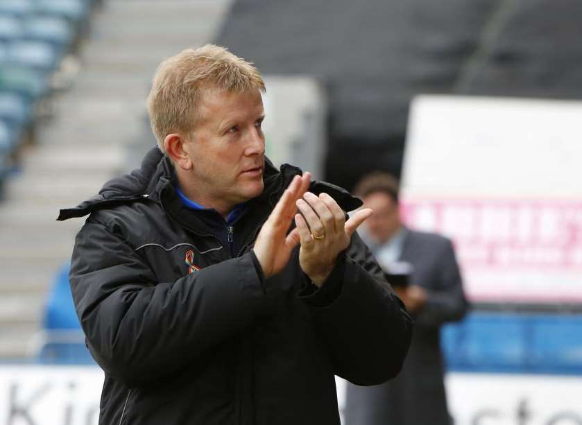 Gillingham boss Ady Pennock reacts to their 4-0 drubbing by Bolton ...