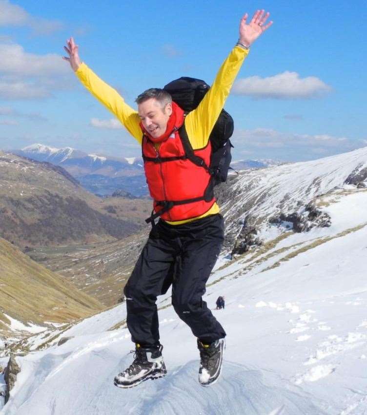 Jonathan Wake enjoying a trip in the mountains