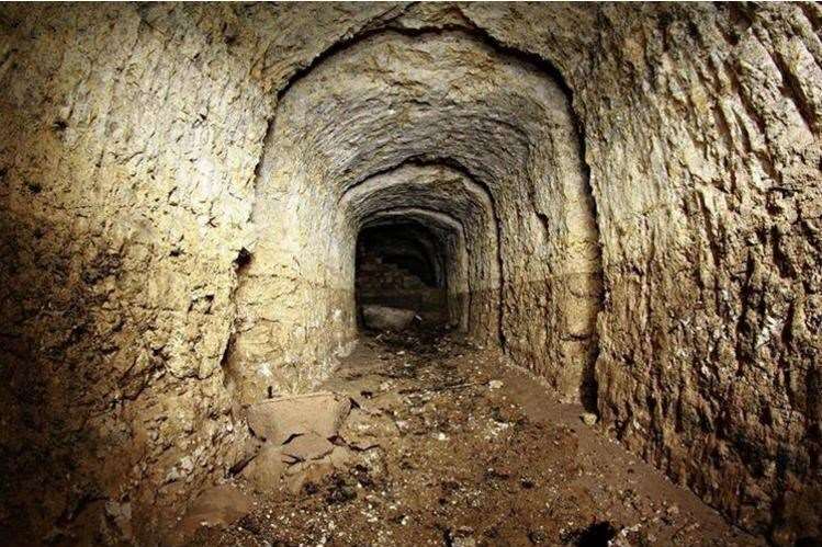 War tunnels under Westwood Cross shopping centre, Broadstairs. Pic: Thanet Hidden History