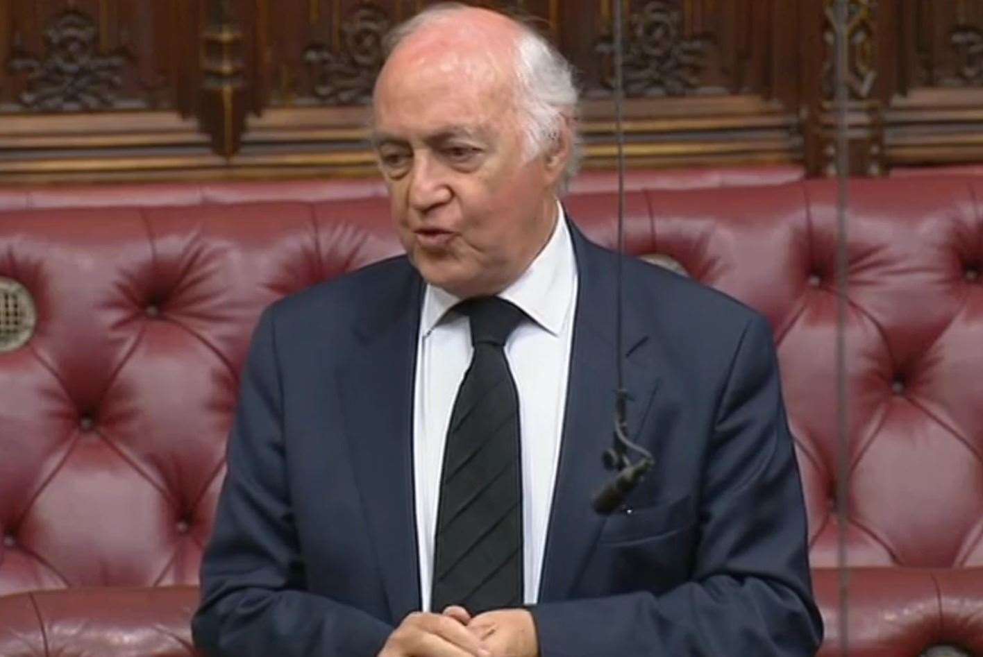 Lord Howard of Lympne pays tribute to Her Majesty Queen Elizabeth II. Picture: Parliament TV