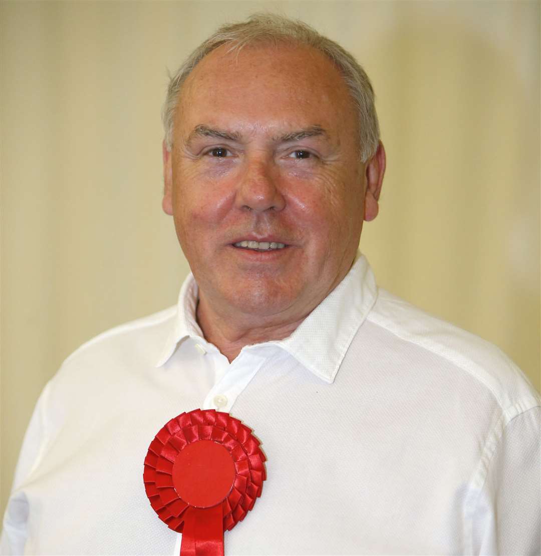 Cllr Malcolm McKay at his election in 2018