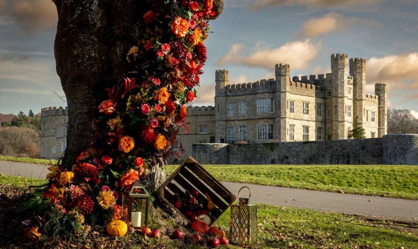 Leeds Castle will be decked out with autumnal colours over the half term. Picture: Leeds Castle