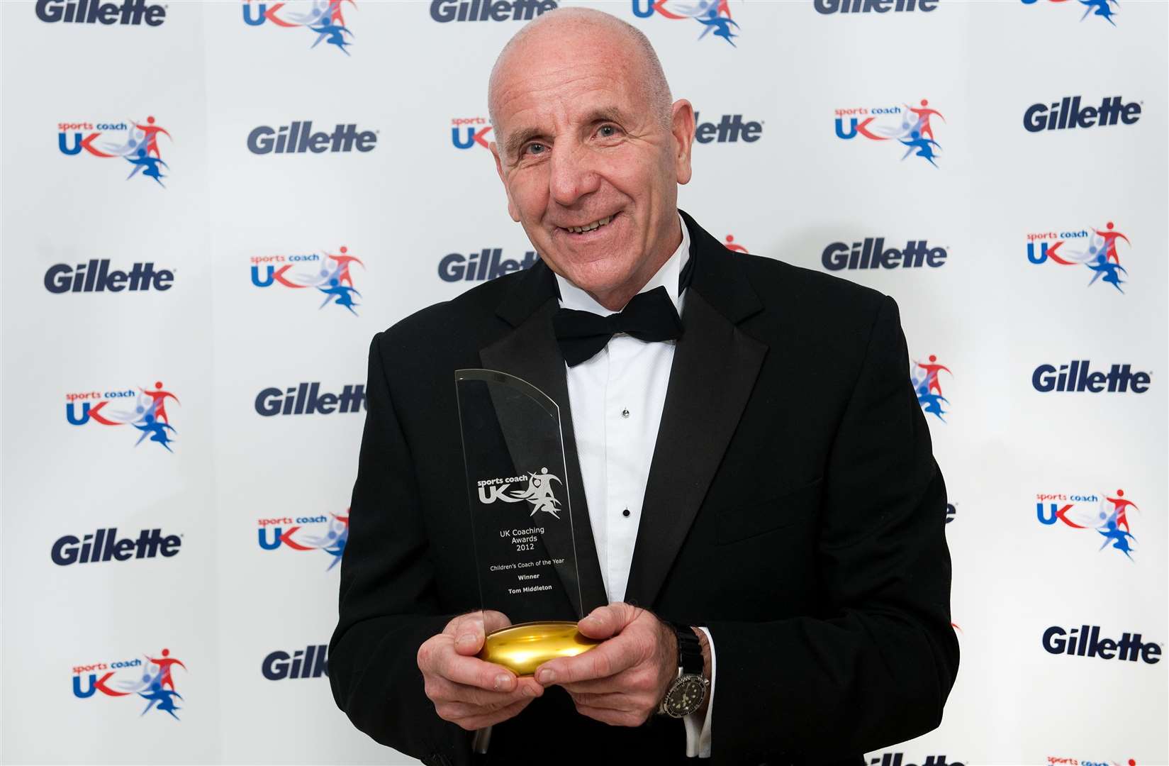 Tom Middleton - pictured after being named Children's Coach of the Year award at the 2012 UK Coaching Awards. Picture: Phil Mingo/Pinnacle/Gillette