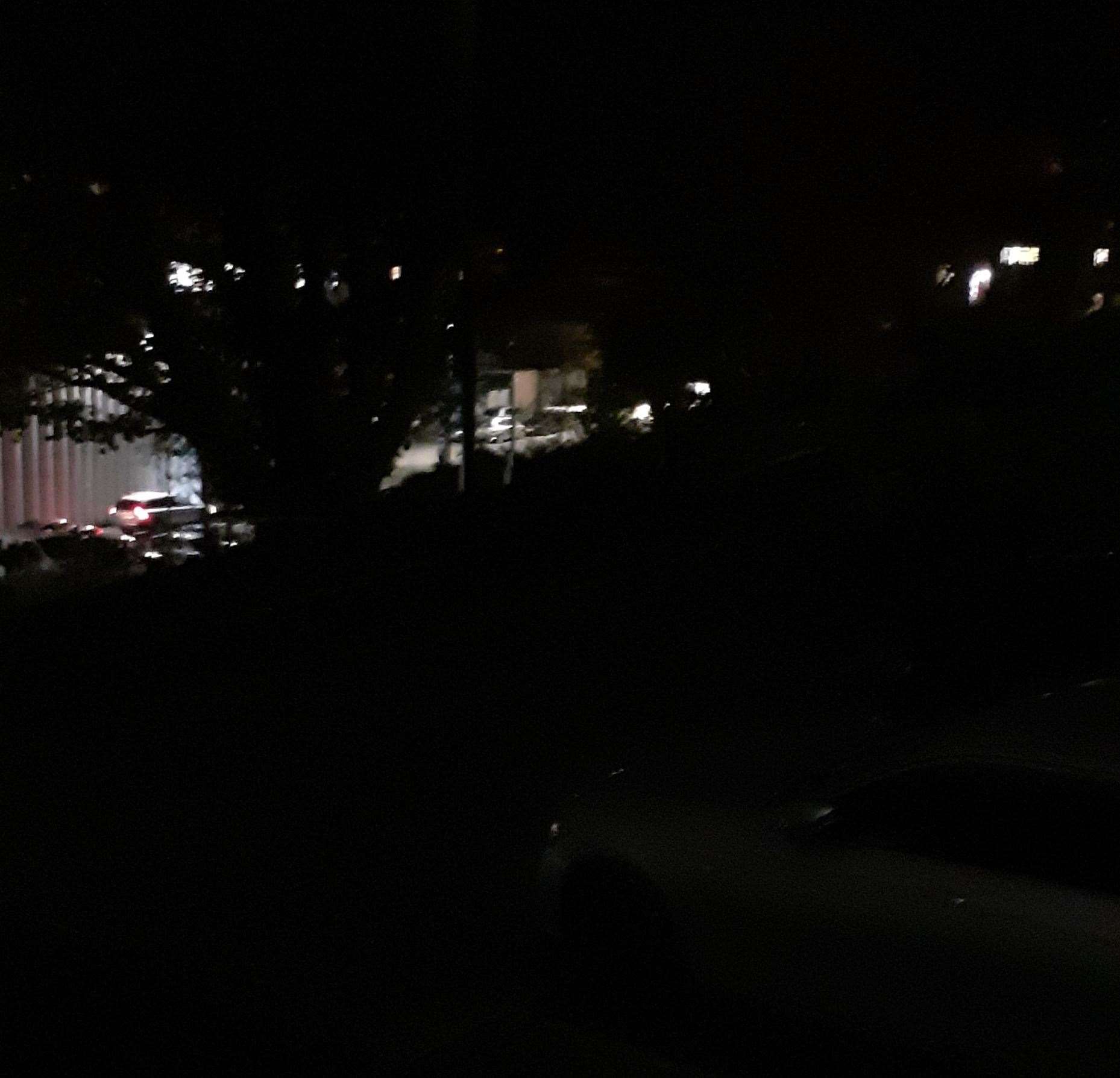 The lights are off at Payers Park and car park in Folkestone, making residents scared to enter at night. All pictures: Elaine Nicholson