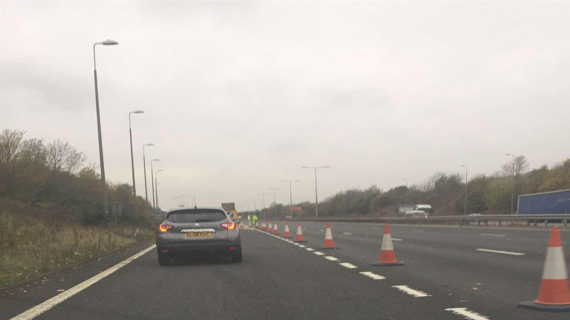 Traffic has been diverted off the M20 towards Sellindge all morning