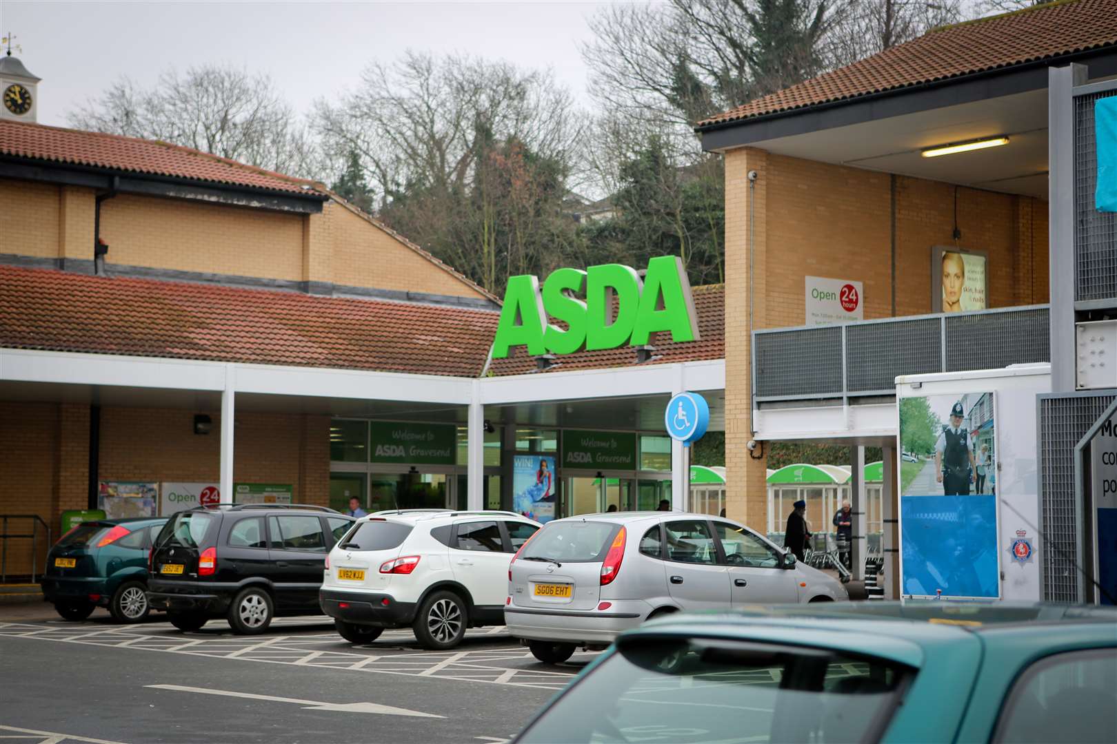 The incident happened at Asda in Gravesend