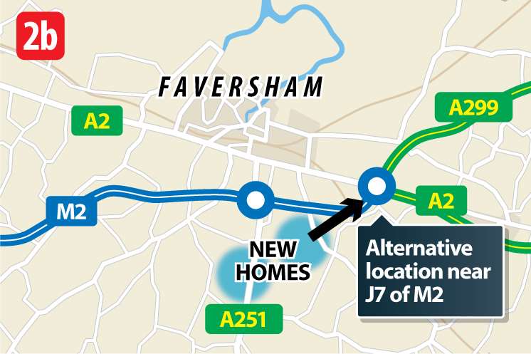 Another option could be two new settlements of 2,500 units each south of Faversham