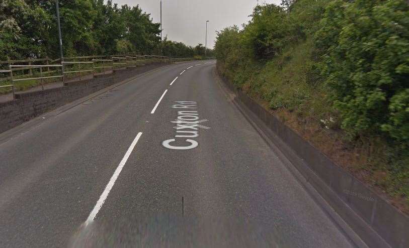 The accident happened in Cuxton Road. Picture Google Maps