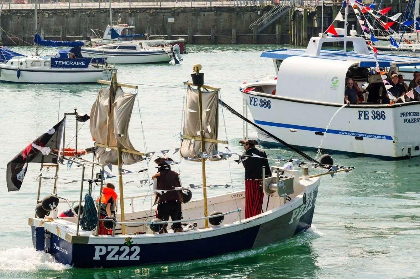 The Folkestone Trawler Race returns tomorrow. Picture: Terry Noakes
