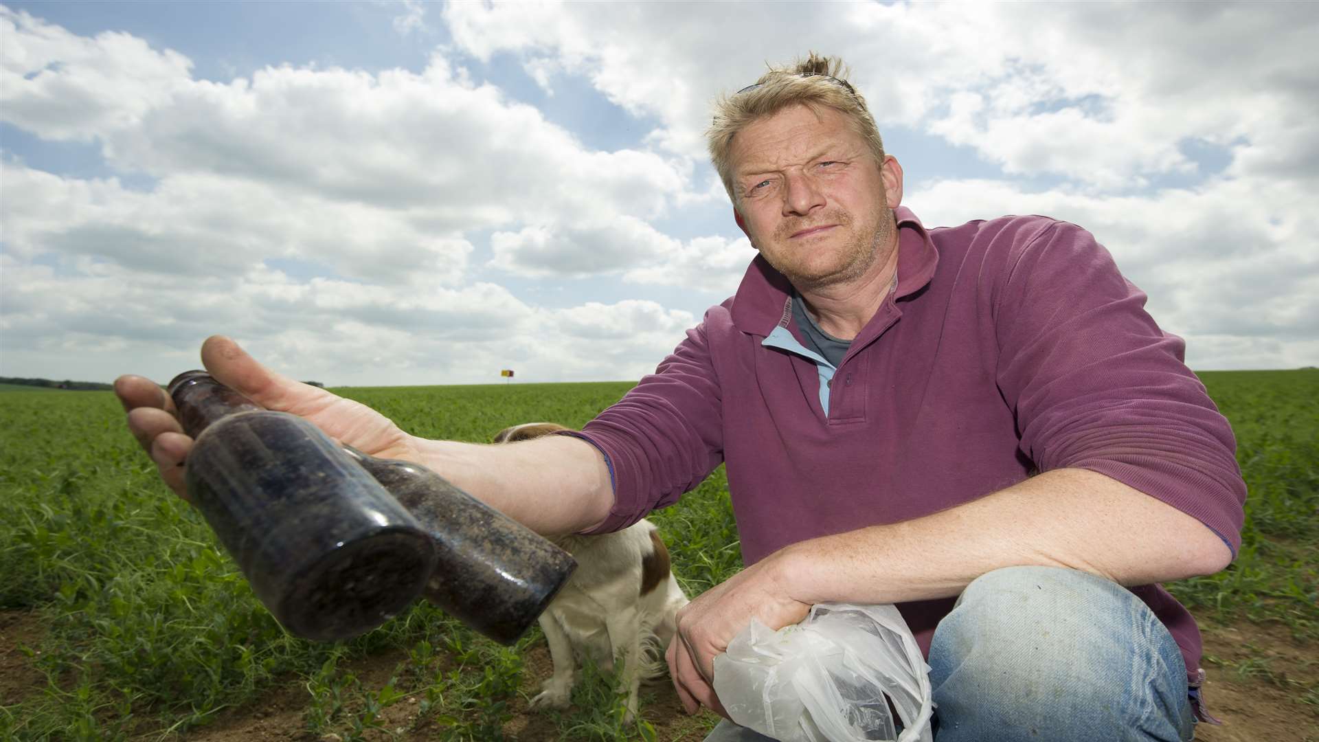 Farmer Mike Barker has spoken out about rubbish left in his fields