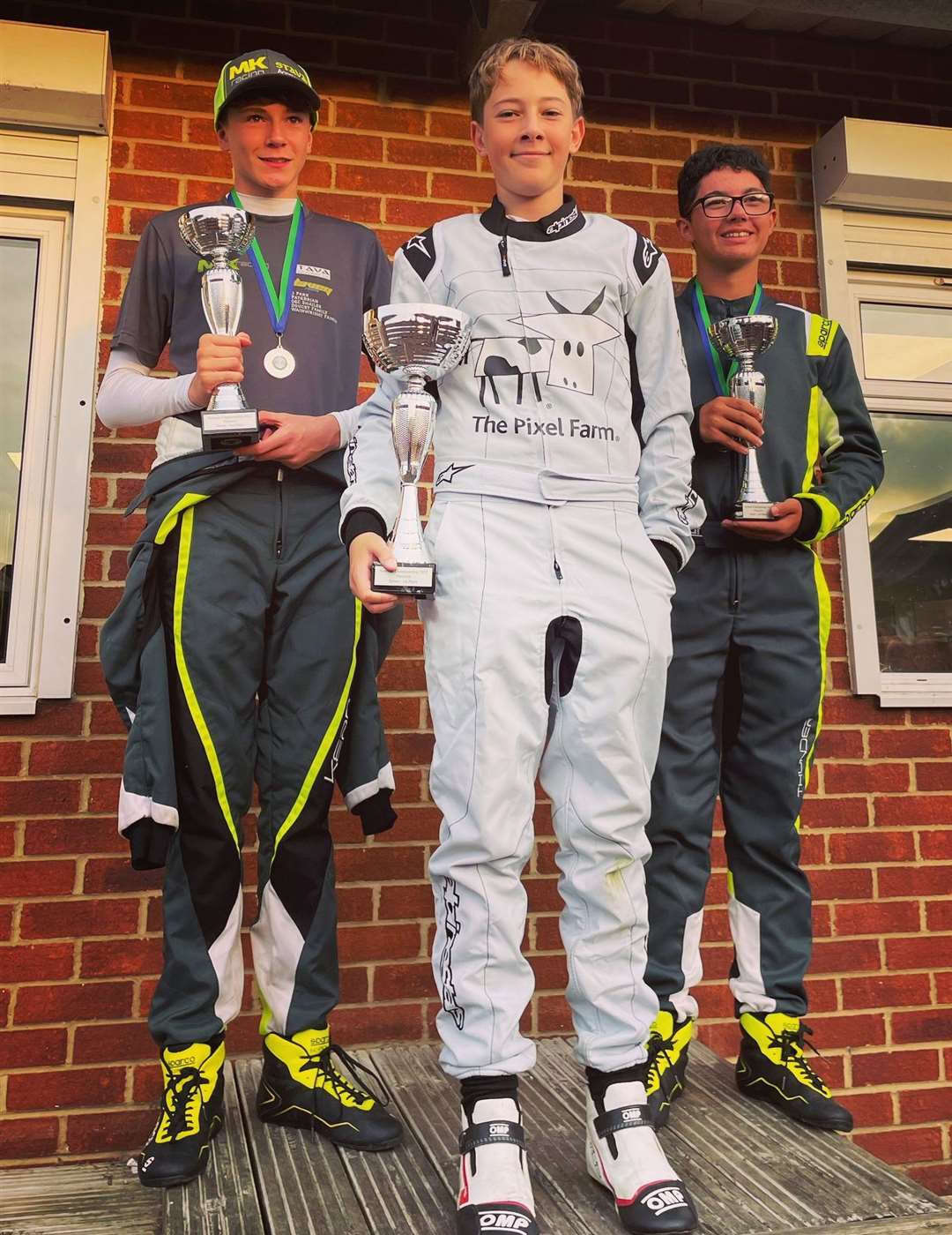 Marden racer William Sparrow made it to the top of the podium - twice - at Thruxton