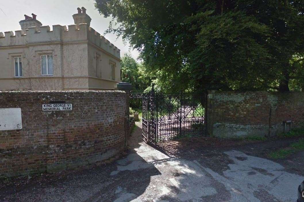 Mr Belsey took his own life in King George VI Memorial Park, Ramsgate. Pic: Google Street View (21565990)