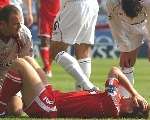 FRUSTRATION: Matt Holland picked up an ankle injury in the opening fixture against Bolton. Picture: MATT WALKER