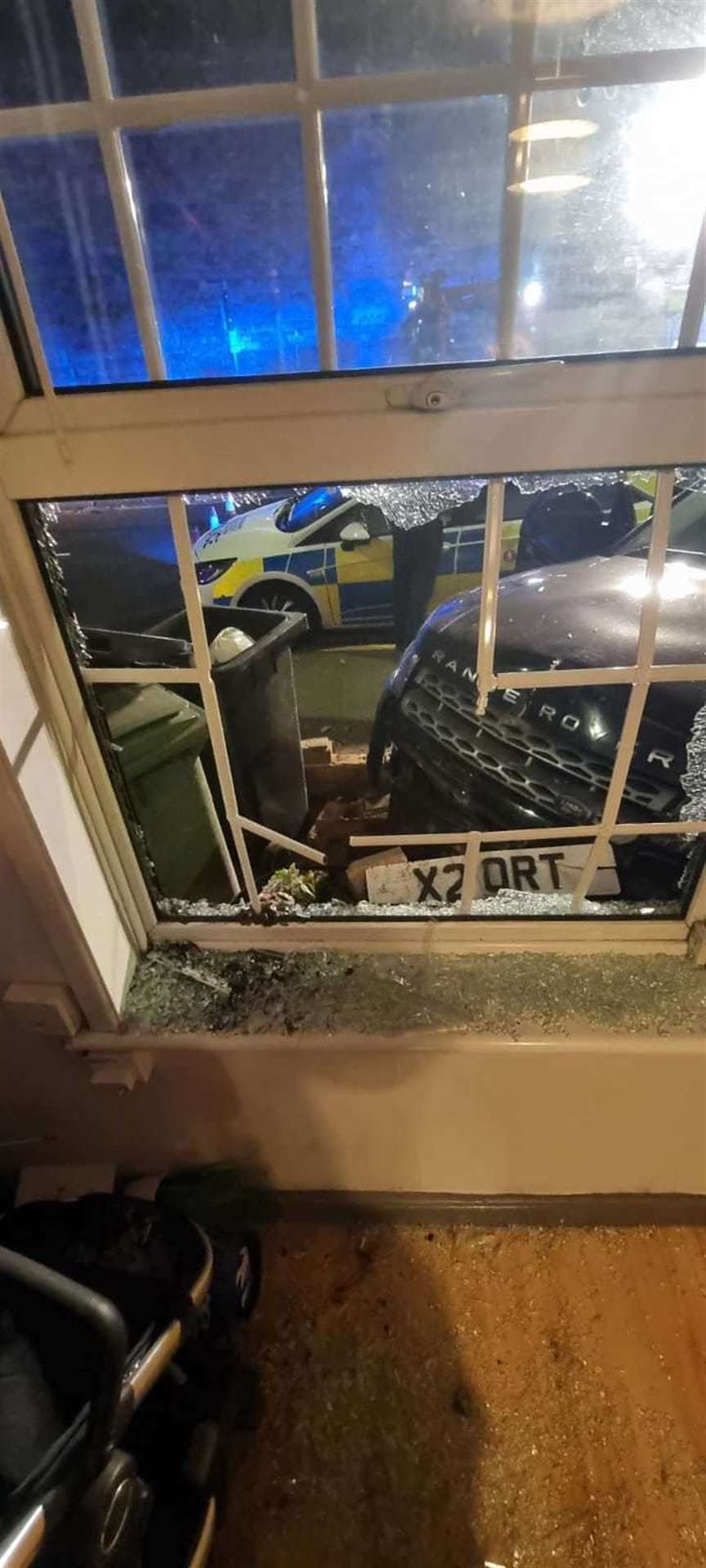 Bricks shot through the windows of two homes in Lower Boxley Road, Maidstone. Picture: Anthony Latta
