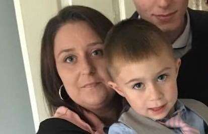 Mum Kirsty Furze with her son Lucas Dobson Picture: Maciee Stanford