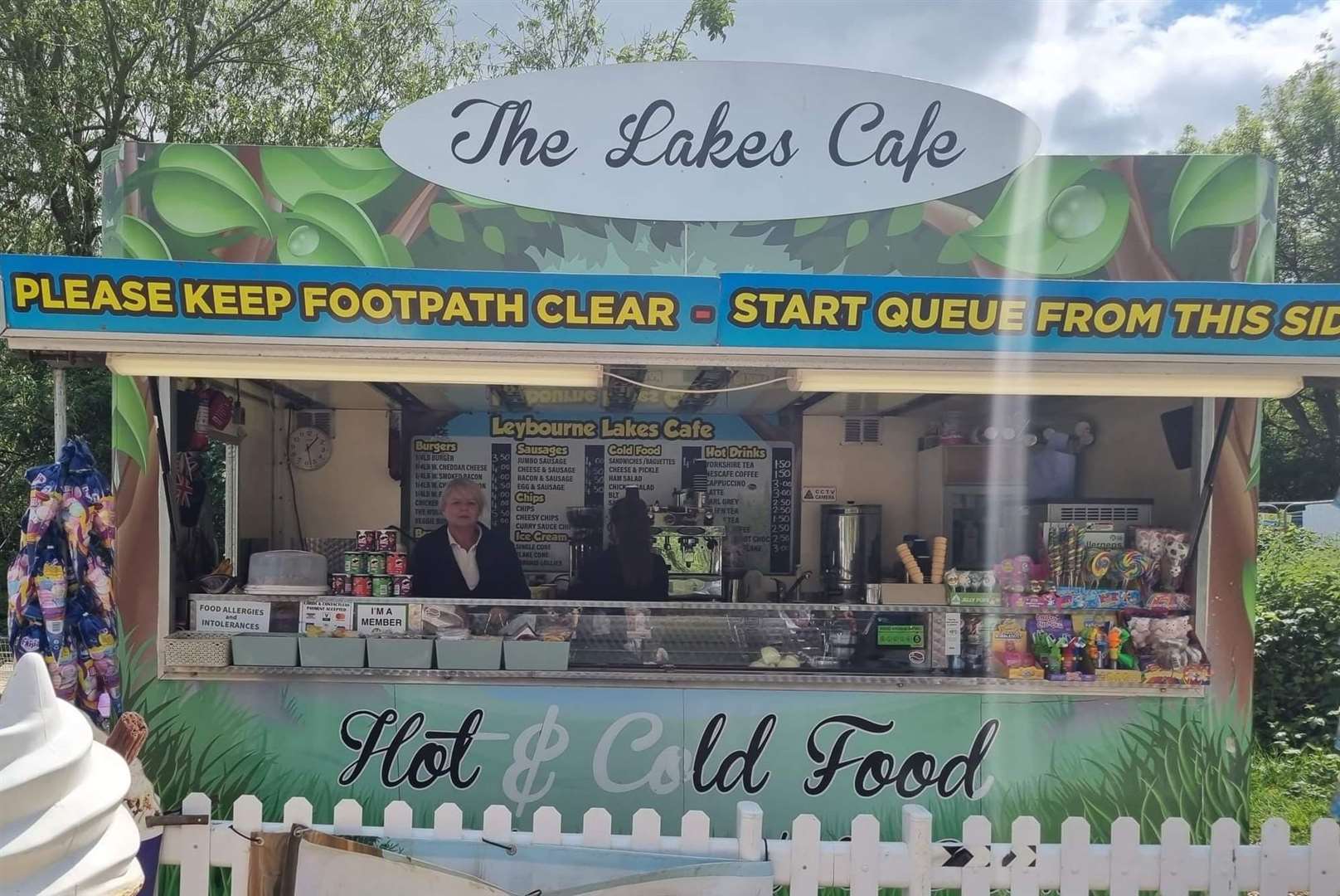 Angela Williams, owner of the Leybourne Lakes Café. Picture: Angela Williams