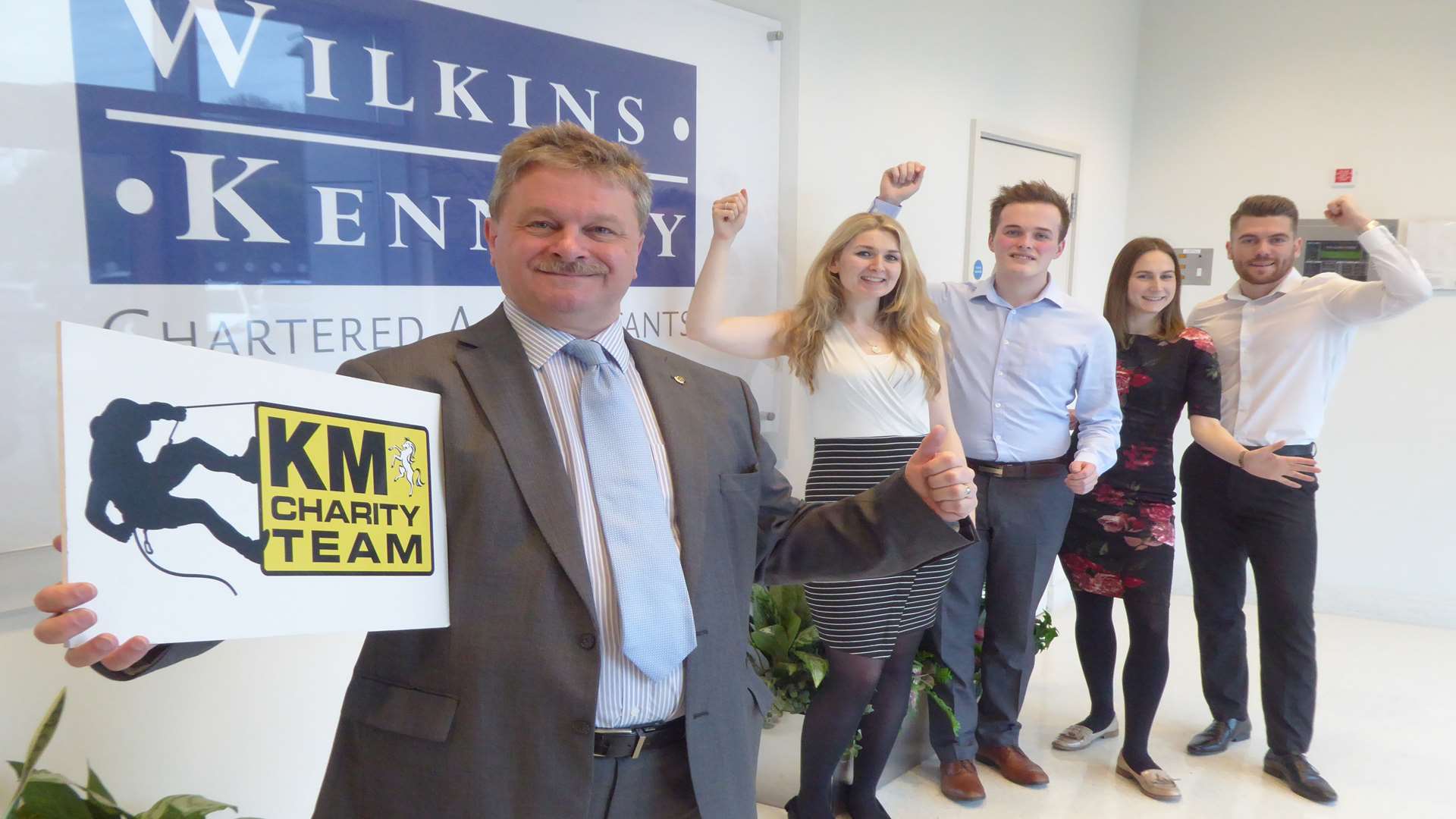 Mike Startup and the Wilkins Kennedy team are supporting the KM Abseil Challenge.
